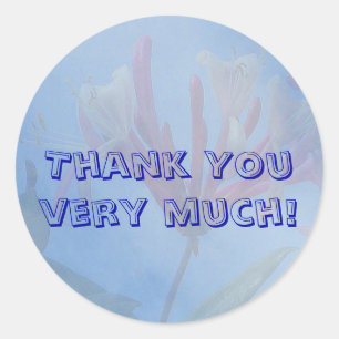 Danke sehr viel Aufkleber