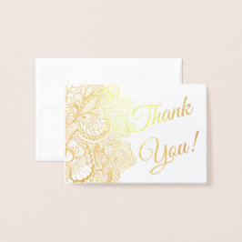 Danke Sentiments Foil Lacy Filigree Folienkarte