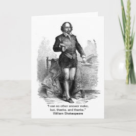 Danke, Shakespeare Stil! Dankeskarte