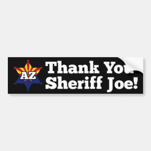 Danke Sheriff Joe! Autoaufkleber