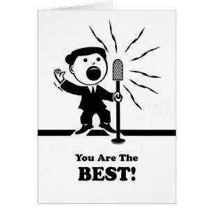 Danke, Sie sind die Besten! Retro-Ansager