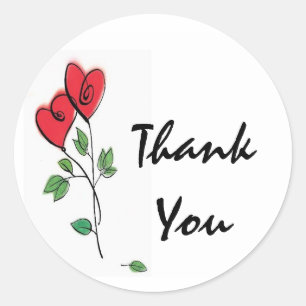 Danke, Siegel Runder Aufkleber