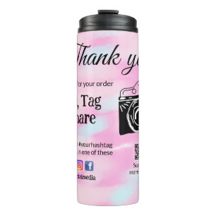 Danke Snap-Tag teilen Medien Kamera soziale Medien Thermosbecher