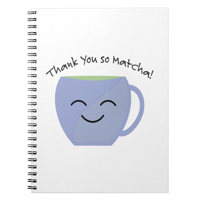 Danke, So Matcha Notizblock (Vorderseite)