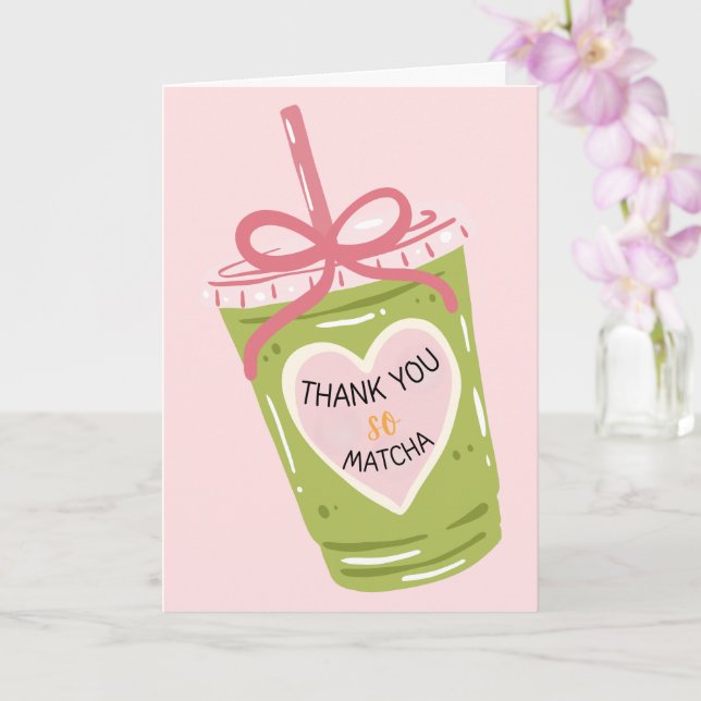 Danke so sehr Matcha-Würdigungsdesign Karte (Orchidee)