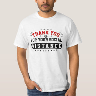 Danke, Social Distance White T-Shirt