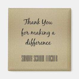 Danke, Sonntagsschullehrer Magnet