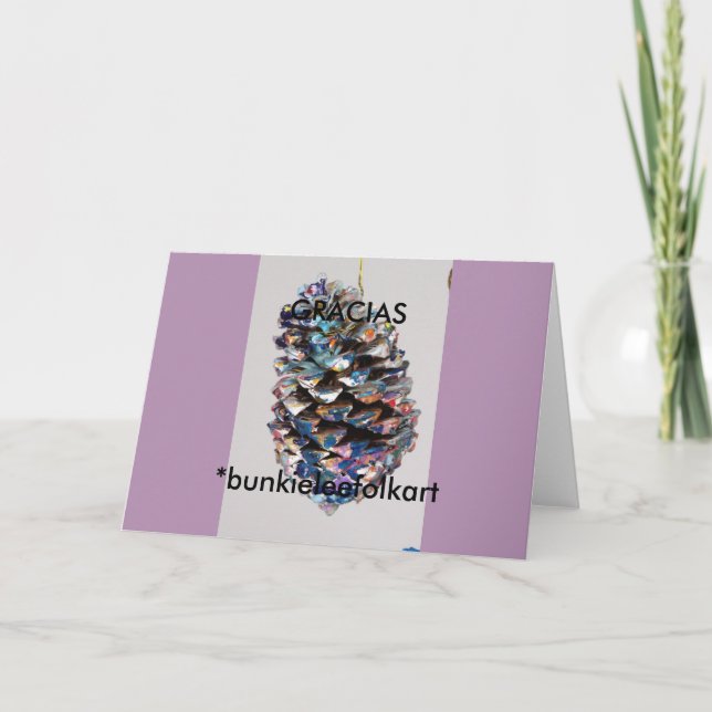 Danke! SPANISCH, Gruß-Karte; GRACIAS. KARTE (Vorderseite)