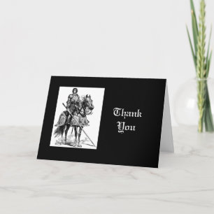 Danke, Spaß Ritter in leuchtender Rüstung Dankeskarte