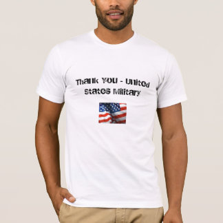 Danke - Staat-Militär-amerikanische Flagge T-Shirt
