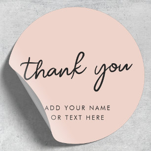 Danke Sticker Mattrosa Pink