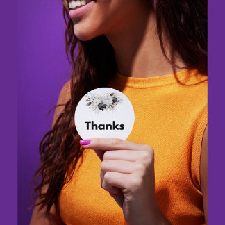 Danke Sticker - Moderne Blumenaufkleber