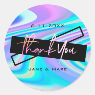Danke Stickers Bold Vibranly Holographic