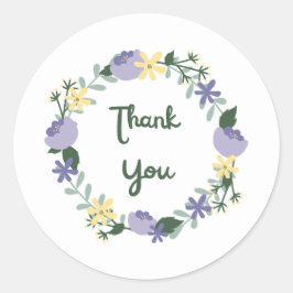 Danke Stikers Runder Aufkleber