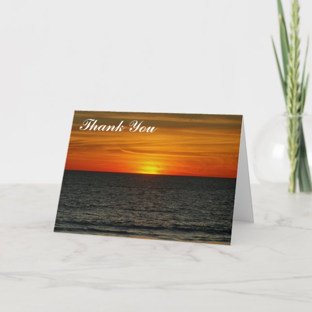 Danke - Sunset Card (Vorderseite)