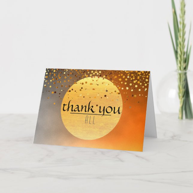 Danke Sunset Moon Confetti Glitzer (Vorderseite)