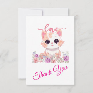 Danke, süße Kitty Dankeskarte