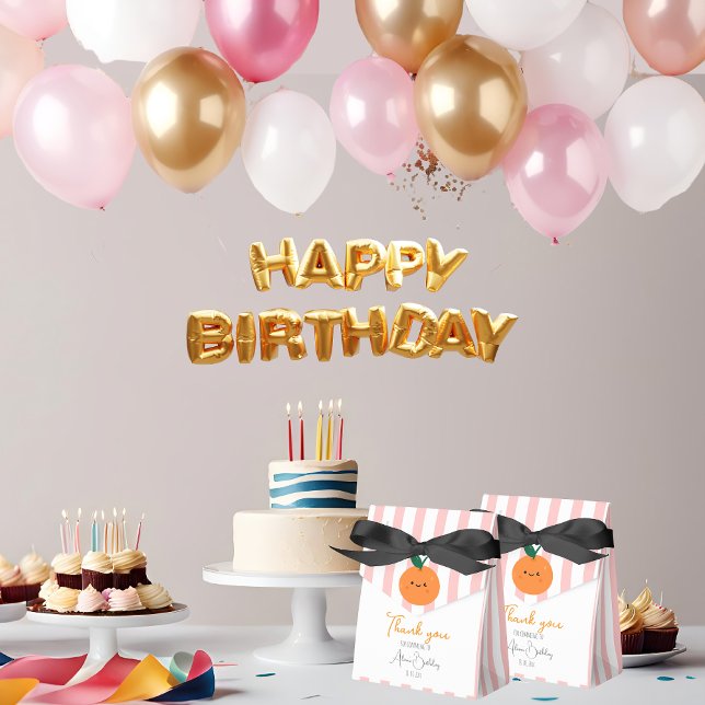 Danke Sweet Pinky Streifen lächelnd orange Geschenkschachtel (Von Creator hochgeladen)