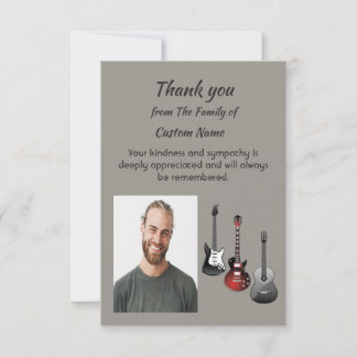 Danke Sympathie Musik Gitarren Karte