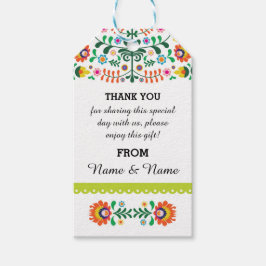 Danke Tags Fiesta Mexican Print Limon Wedding Geschenkanhänger