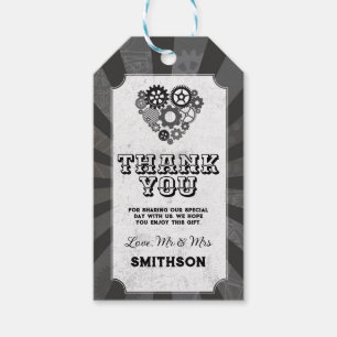 Danke Tags Wedding Steampunk Wedding Hearts Geschenkanhänger