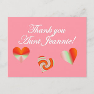 Danke Tante Jeannie Postkarte