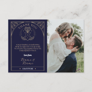 Danke Tarot Moon Crystals Hearts Wedding Cards Begleitkarte