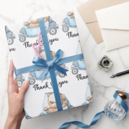 Danke Teddy Bear Baby Shower Collectie Wrappin Geschenkpapier