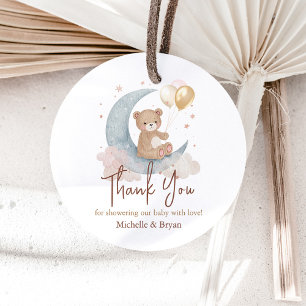 Danke Teddybär Baby Shower Geschenkanhänger