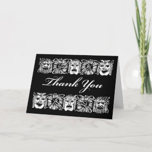 Danke, Theatermaske Thema, Leere Inside Karte