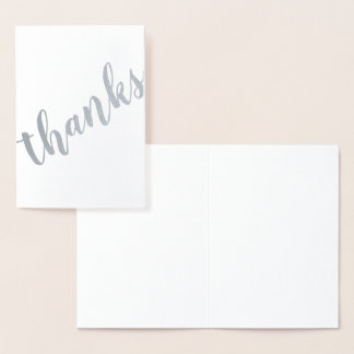 Danke Tilted Brushstroke Modern Calligraphy Folienkarte