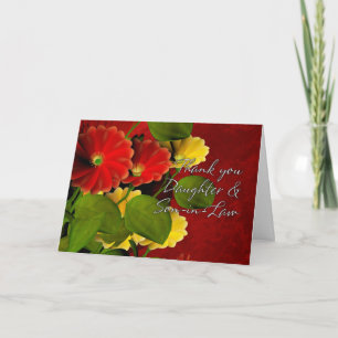 Danke, Tochter und Schwiegersohn Dankeskarte