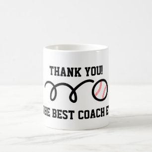 Danke Trainer Baseball-Kaffeetasse Tasse