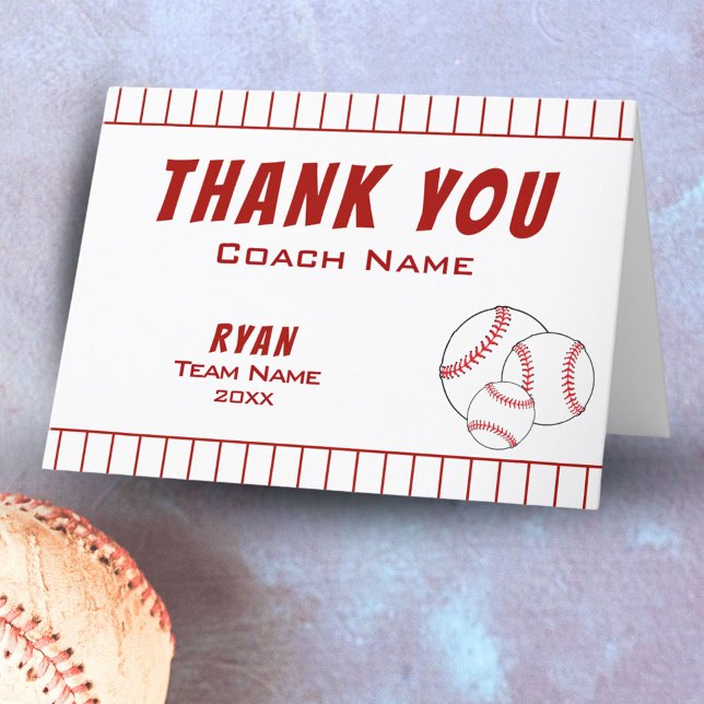 Danke Trainer Baseball-Trainer-Karte (Von Creator hochgeladen)