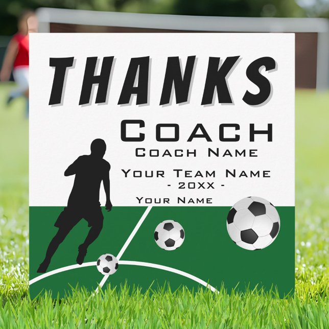 Danke Trainer Fußballspieler Extra Größe (Von Creator hochgeladen)