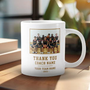 Danke Trainer Teamname Foto Jumbo-Tasse