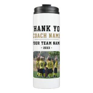 Danke Trainer Teamname Foto Thermosbecher