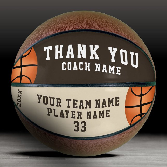 Danke Trainer Teamname Nummer Basketball (Von Creator hochgeladen)