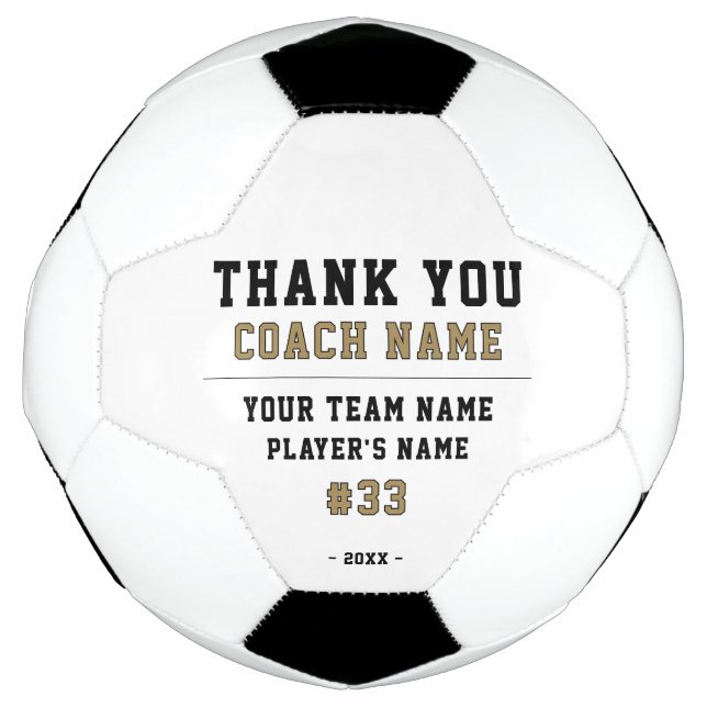 Danke Trainer Teamname Nummer Fußball (Vorderseite)