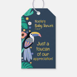 Danke Tropical Toucan Bird Baby Dusche Geschenkanhänger