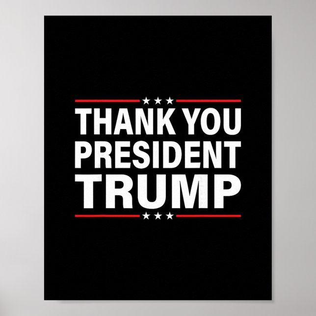 Danke Trump  Poster (Vorne)