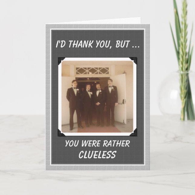 Danke Typ für Ihr Hochzeitdanken - FUNNY (Vorderseite)