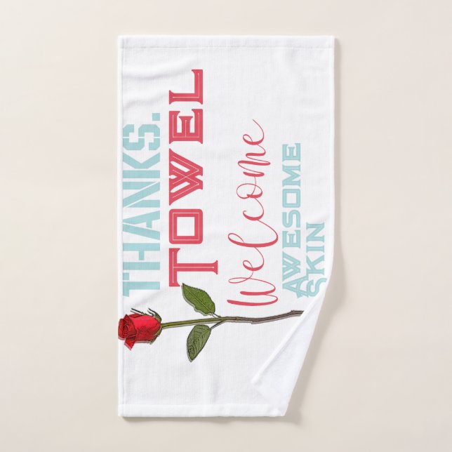 Danke und Willkommenstücher Handtuch (Handtuch)