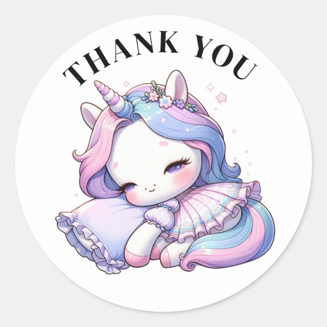 Danke, Unicorn Stickers (Vorderseite)