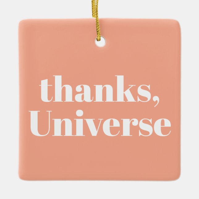 Danke, Universum Keramikornament (Vorderseite)