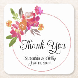 Danke Untersetzer Gastgeschenk Hochzeit grüner Bau