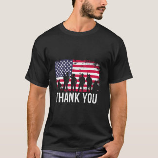 Danke US-Flagge T-Shirt