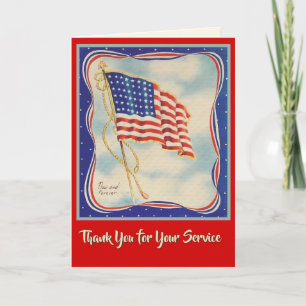 DANKE USA-FLAGGE-VETERANE