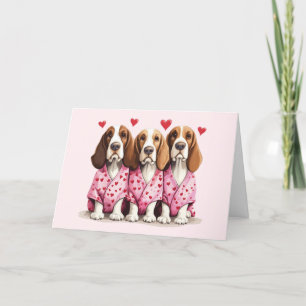 Danke Valentinstag Basset Hound Hunde