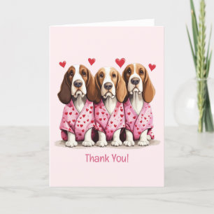 Danke Valentinstag Basset Hound Hunde